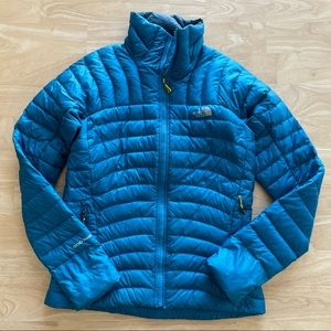 Northface Summit Series 800 Packable Down Jacket in Turquoise